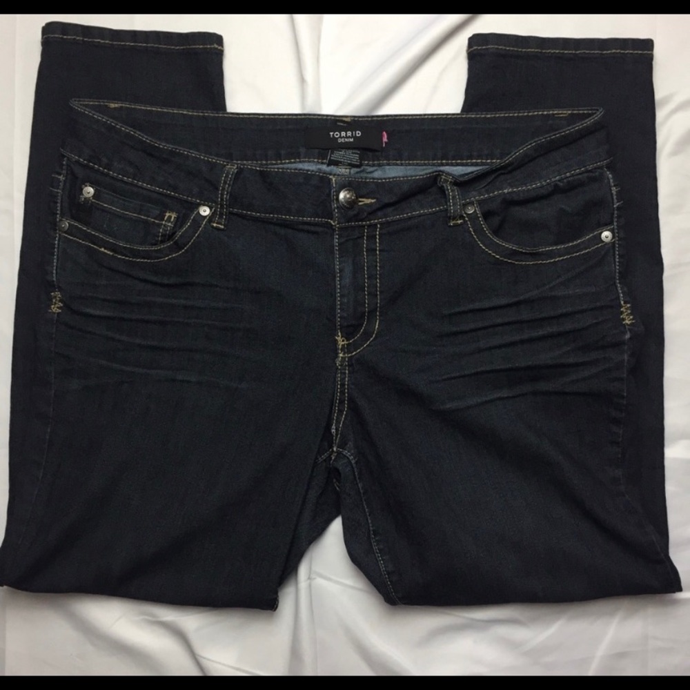 Dark blue jeans